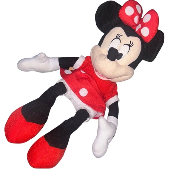 Disney Minnie Mouse Plush backpack- Red, Black, and White - Picture 1 of 1